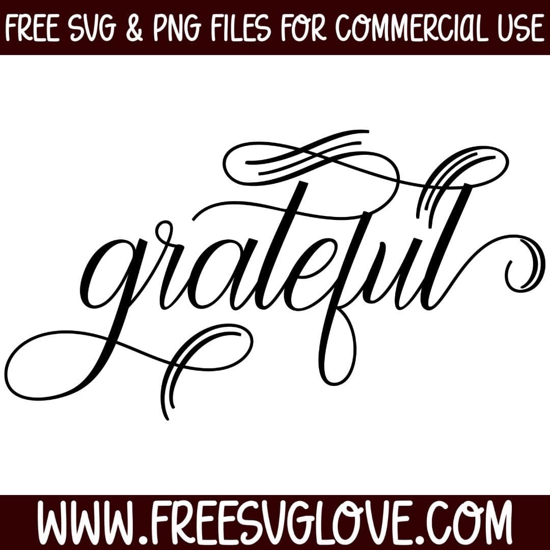 Grateful SVG Cut File For Cricut