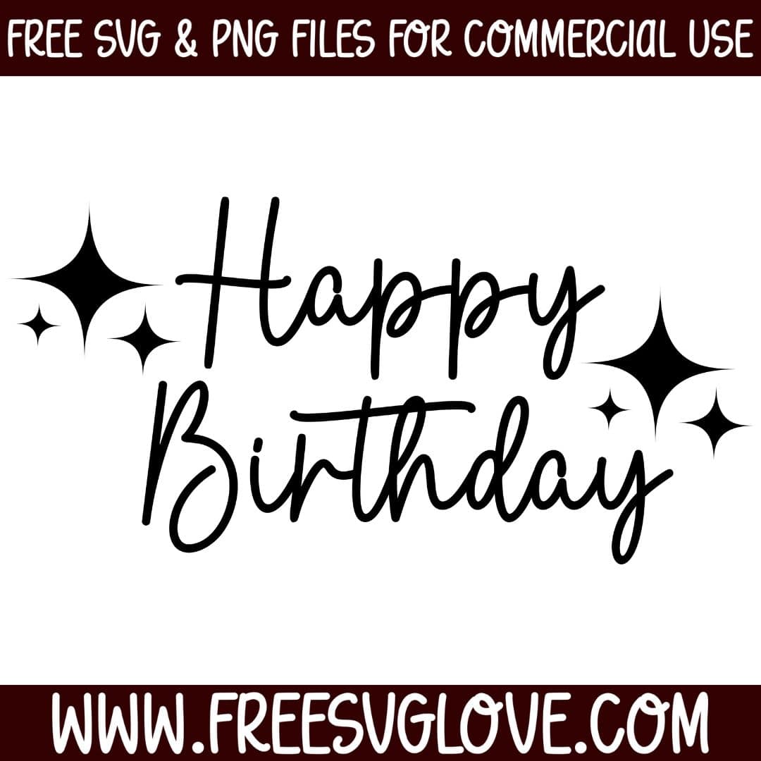 Happy Birthday SVG Cut File For Cricut