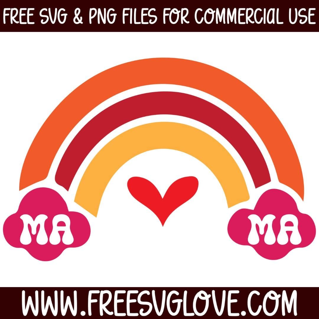 Rainbow Mama SVG - Free SVG Love