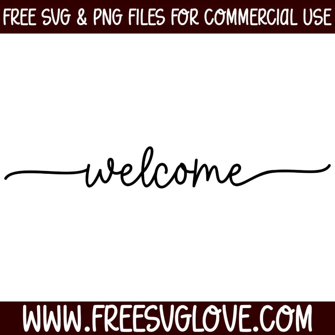 Welcome SVG Cut File For Cricut