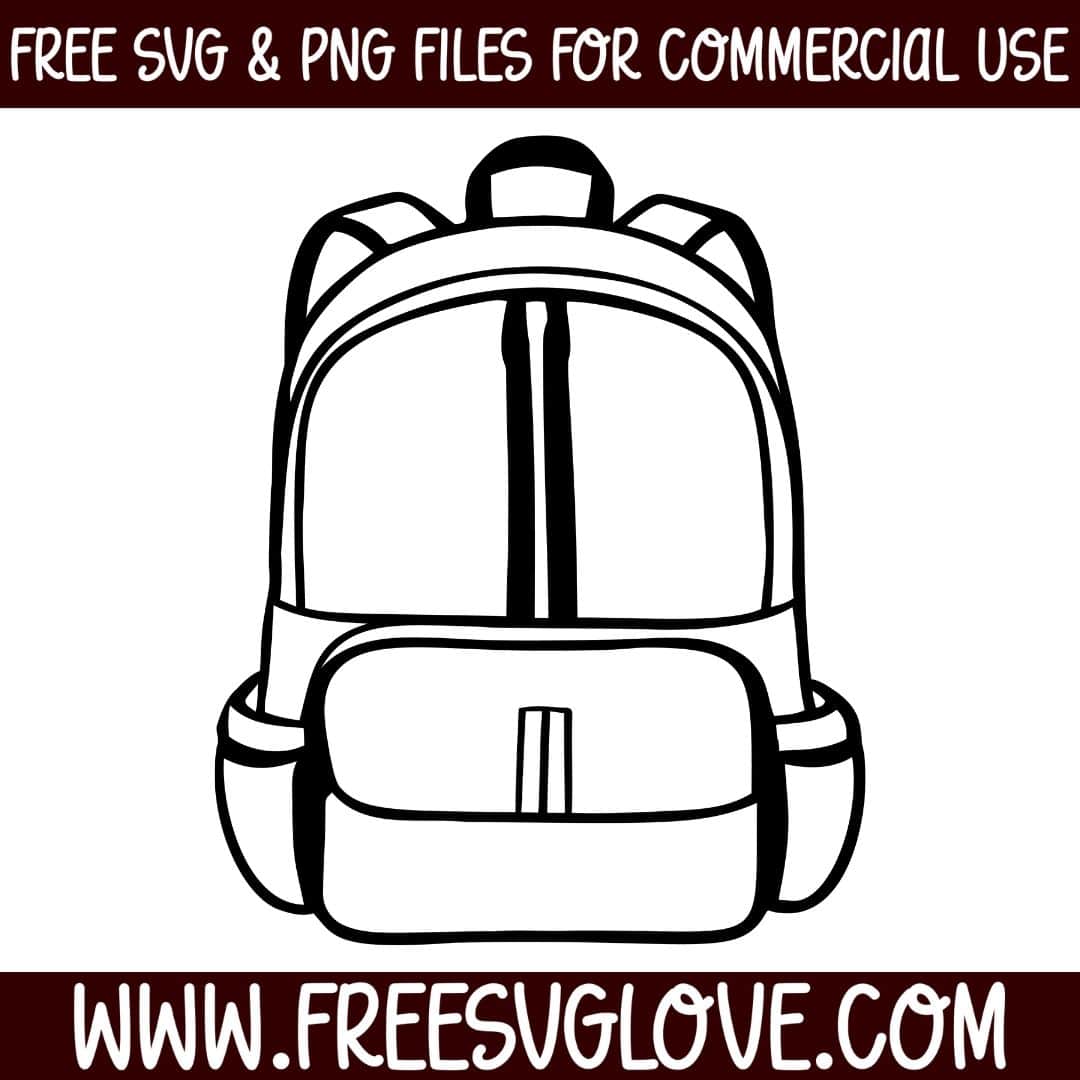 School Backpack SVG Cut File For Cricut