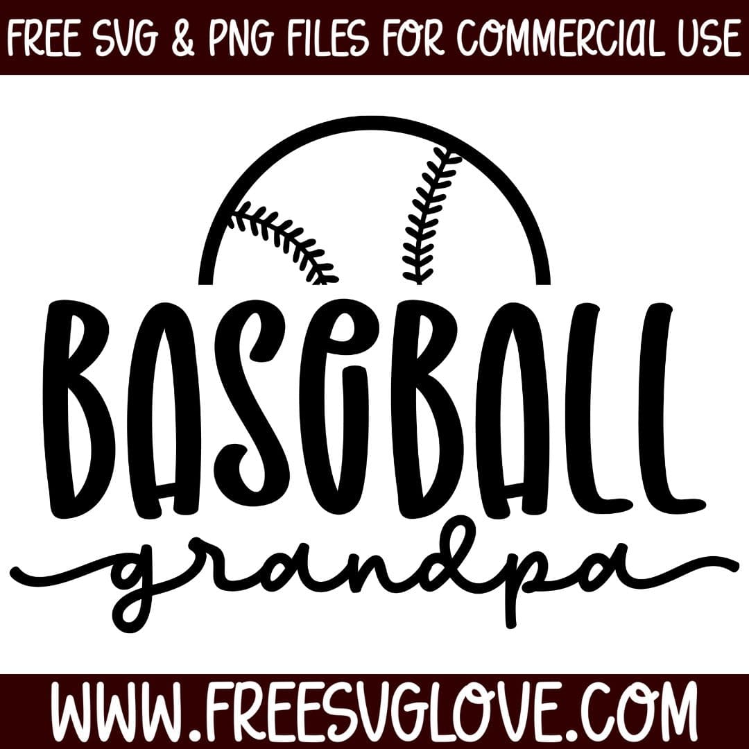 Baseball Grandpa SVG Cut File For Cricut