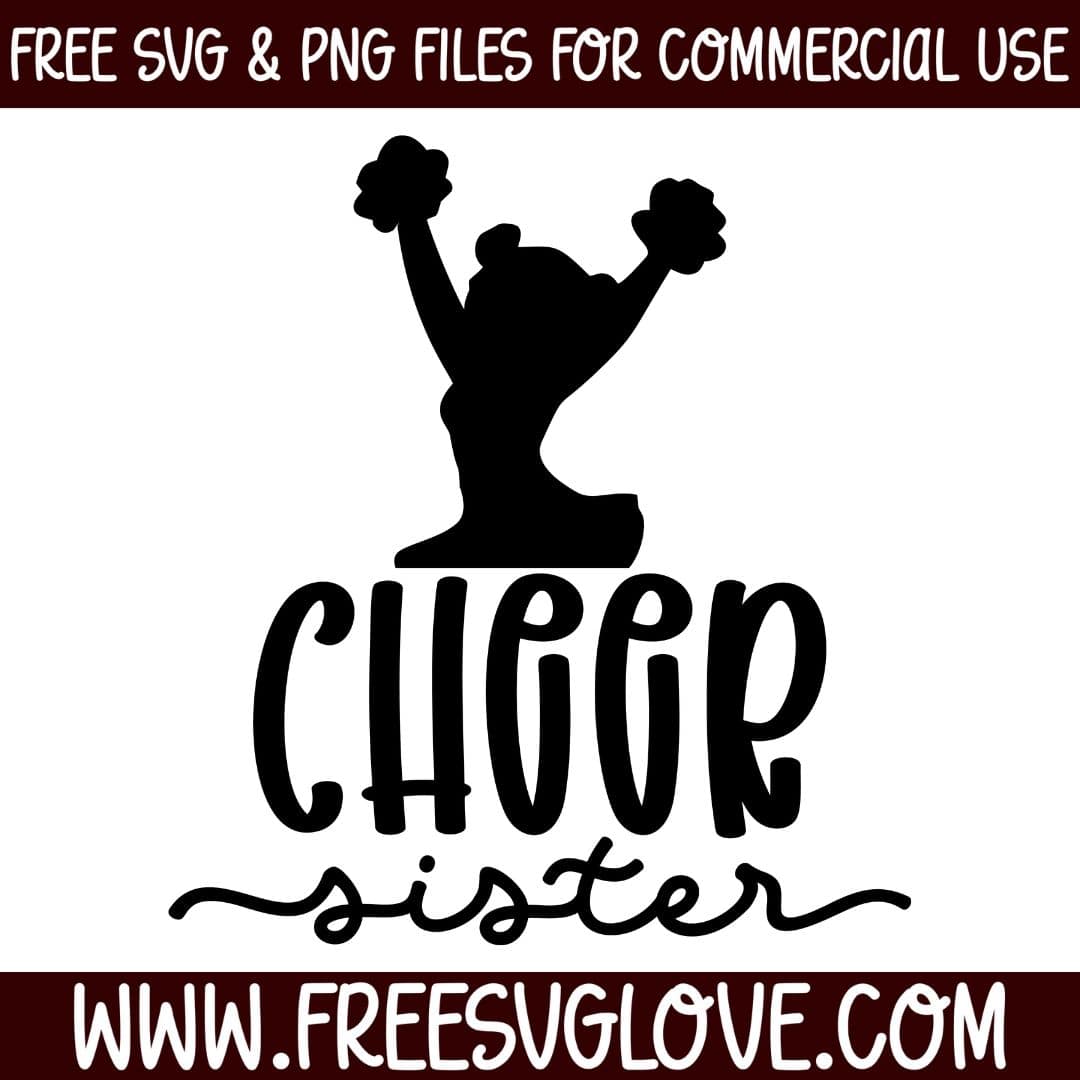 Cheer Sister SVG Cut File For Cricut