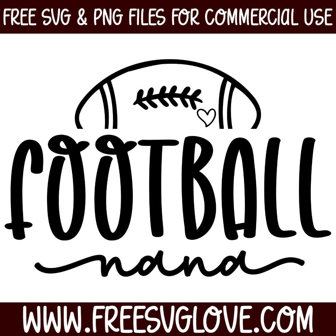 Football Nana SVG Cut File For Cricut