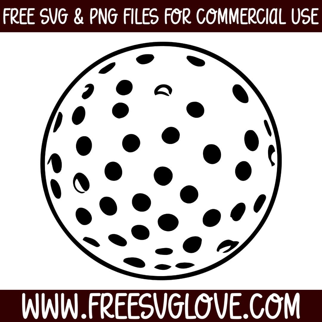 Golf Ball SVG Cut File For Cricut