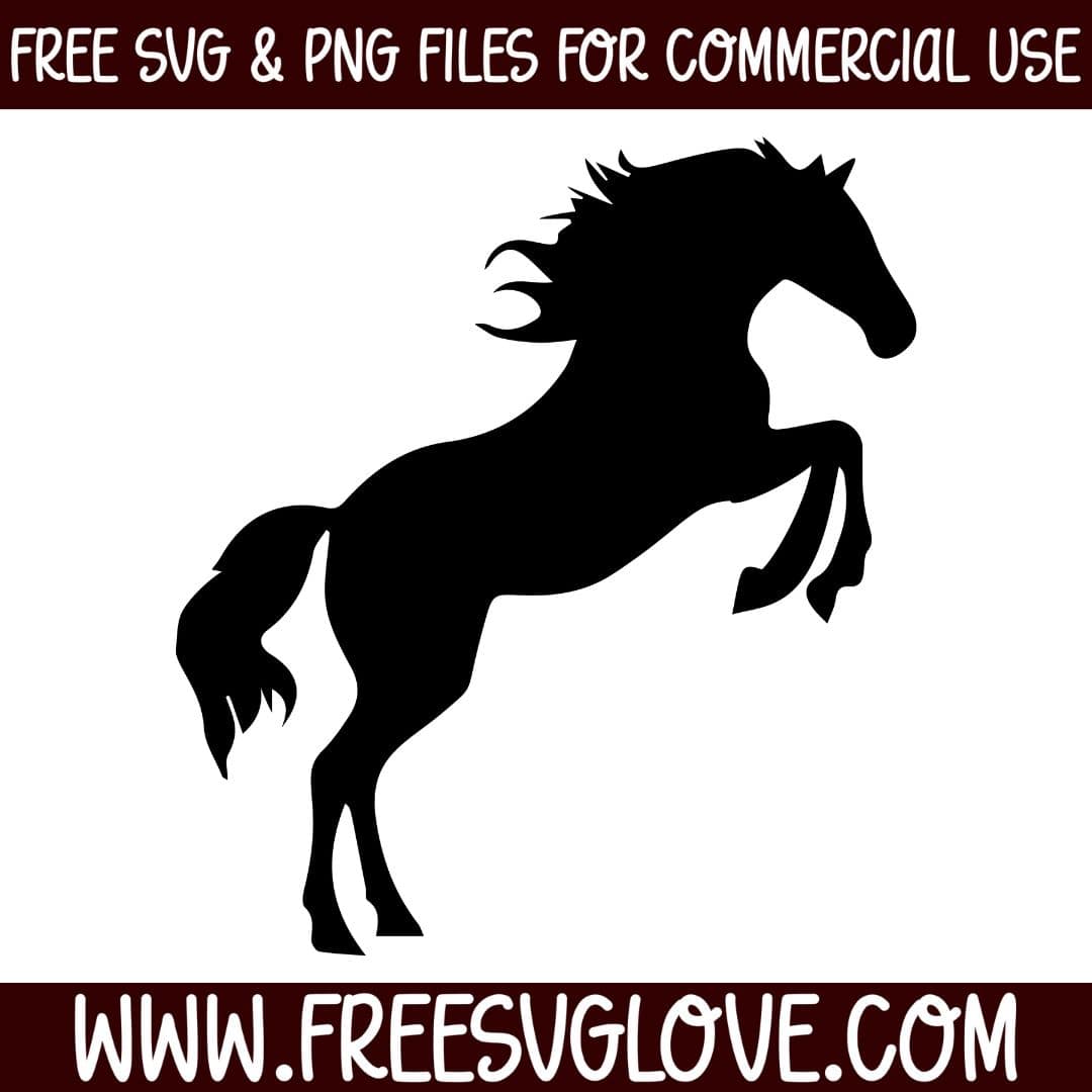 Rearing Horse SVG Cut File For Cricut