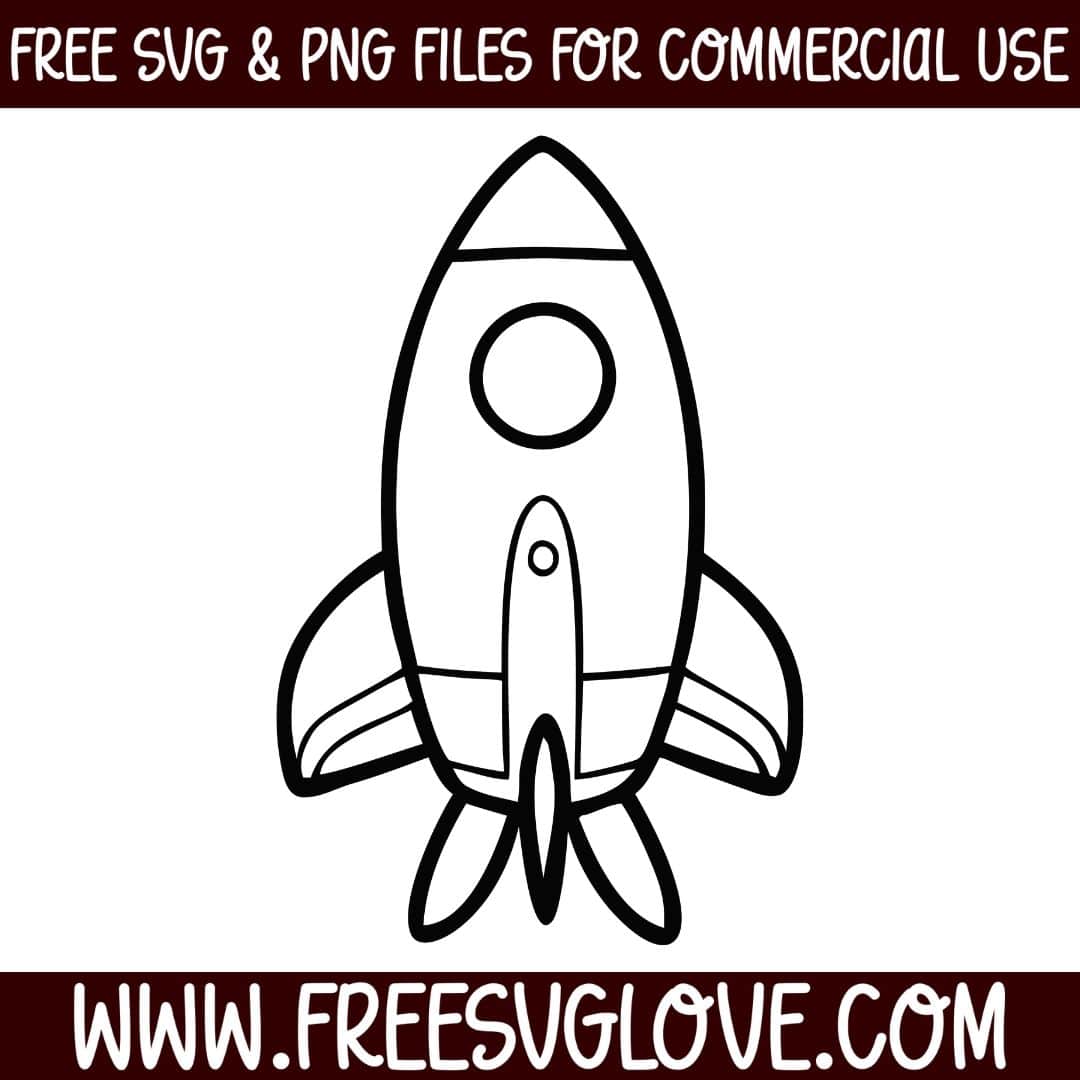 Rocket SVG Cut File For Cricut