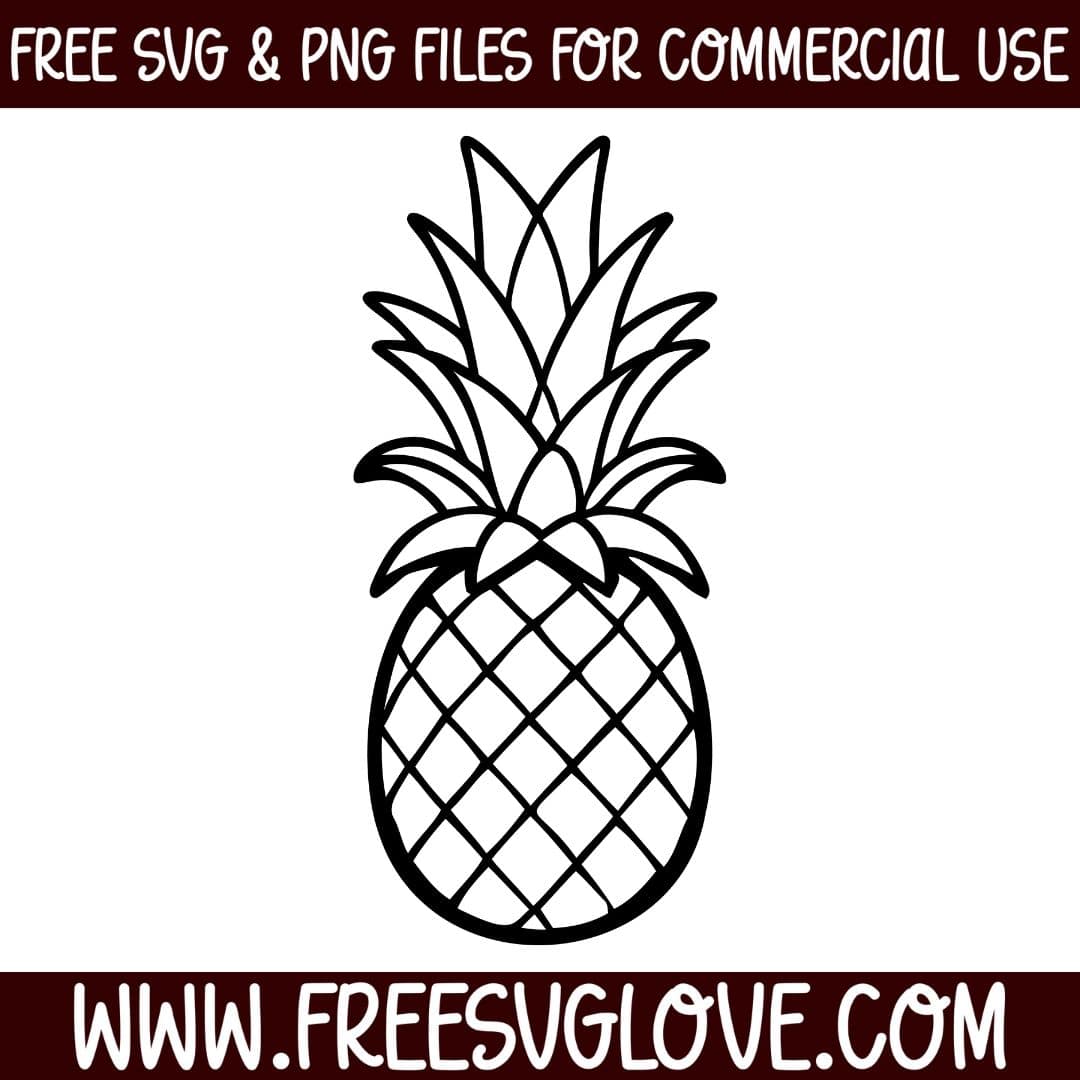 Simple Pineapple SVG Cut File For Cricut