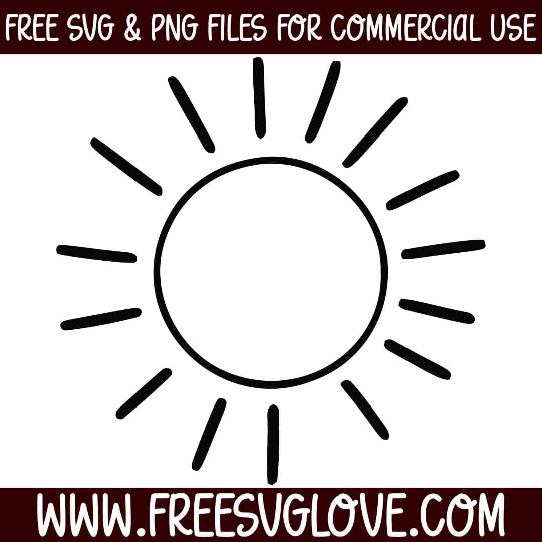 Simple Sun SVG - Free SVG Love