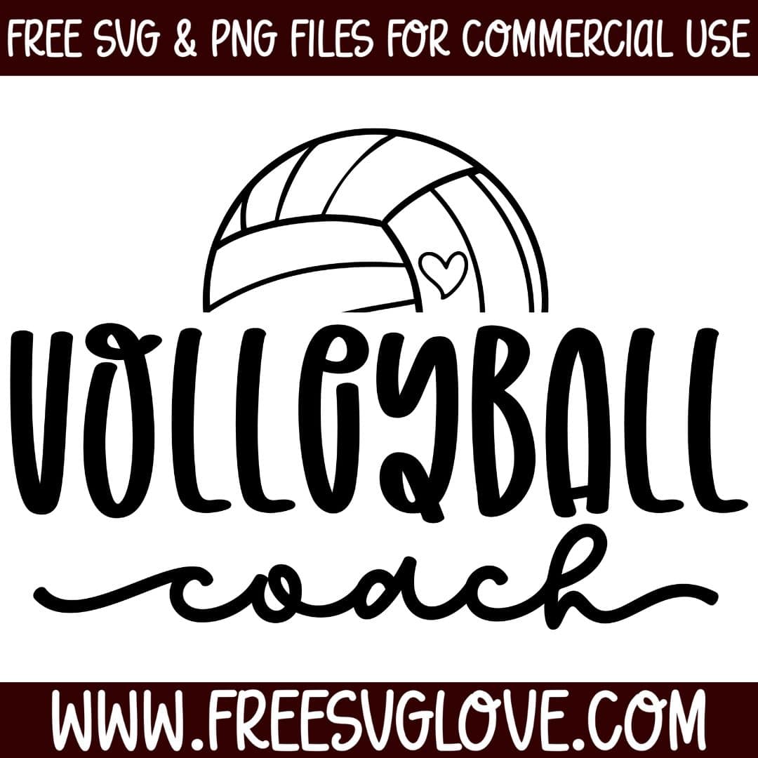 Volleyball Coach SVG Cut File For Cricut