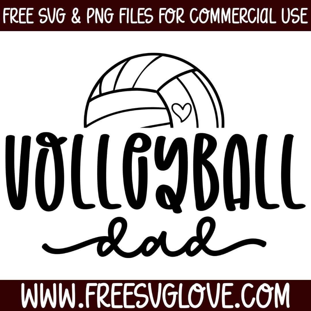 Volleyball Dad SVG Cut File For Cricut