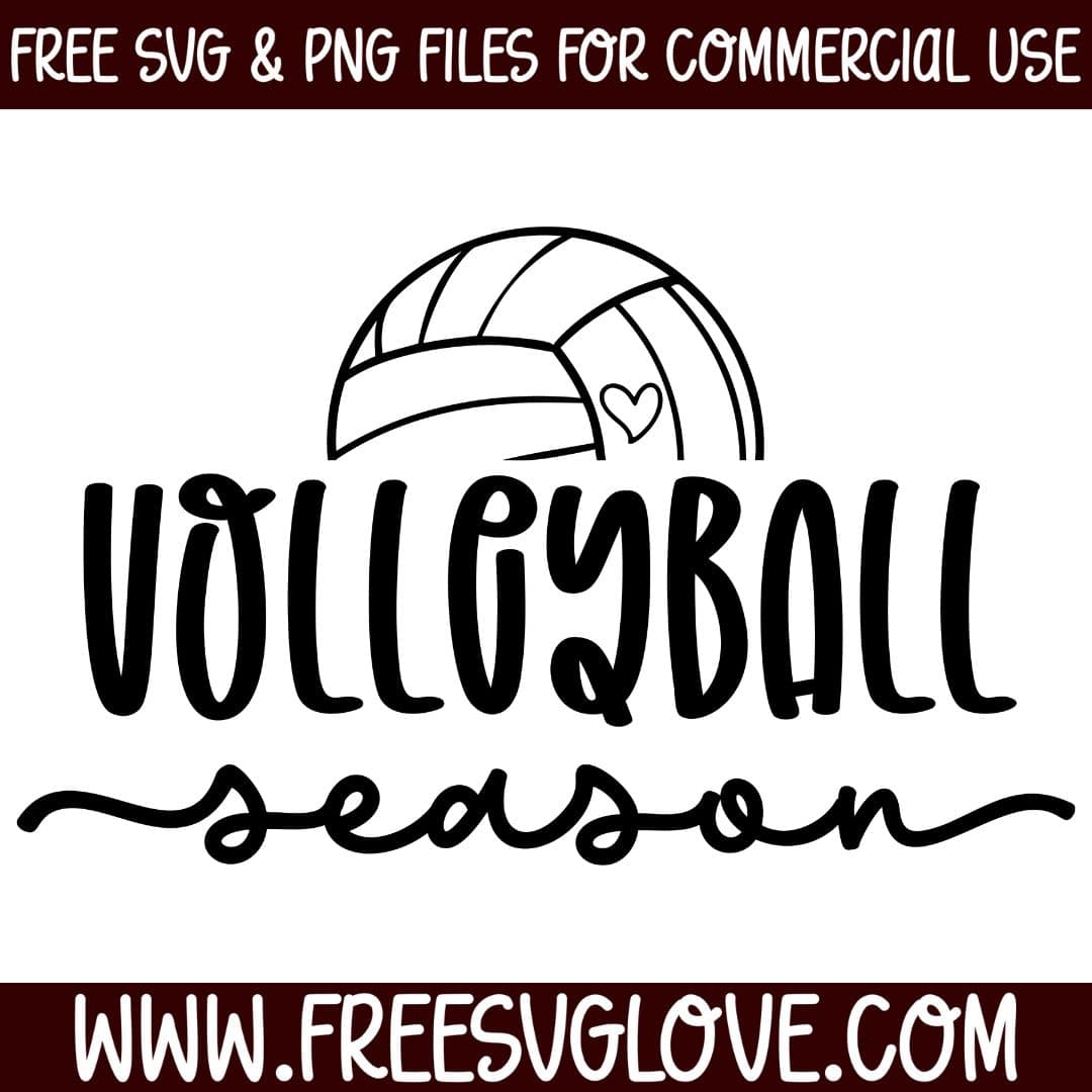 Volleyball Season SVG Cut File For Cricut