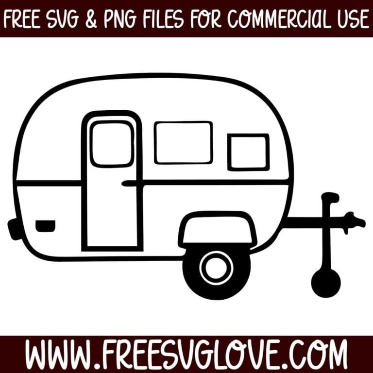 Boler Svg Camper Outline SVG File For Cricut - Free SVG Love