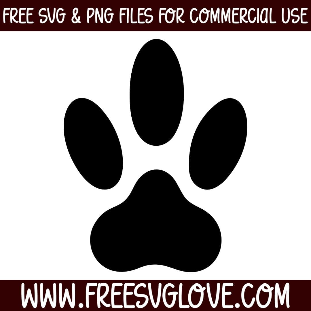 Cat Paw Print SVG Cut File For Cricut