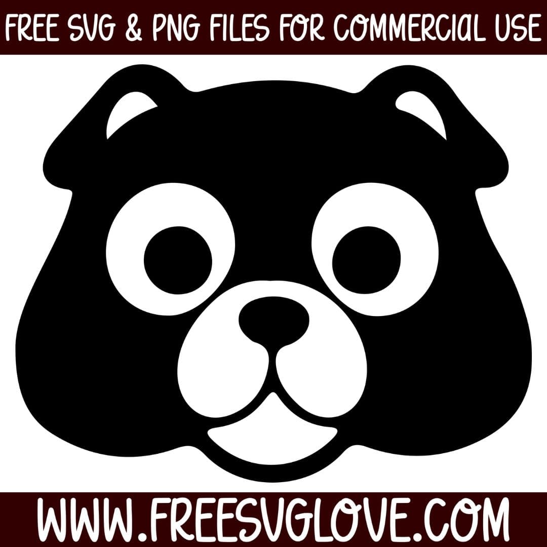 Dog Face SVG Cut File For Cricut
