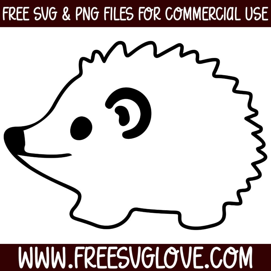 Hedgehog Outline SVG Cut File For Cricut
