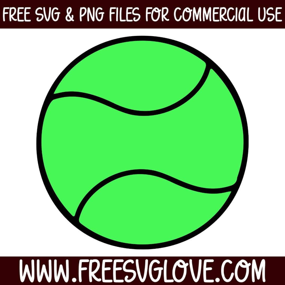 Tennis Ball SVG Cut File For Cricut
