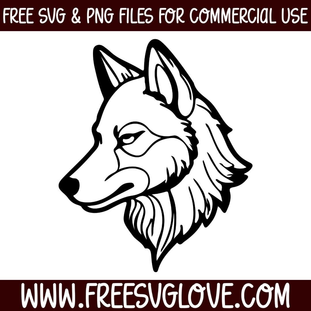 Wolf Face SVG Cut File For Cricut