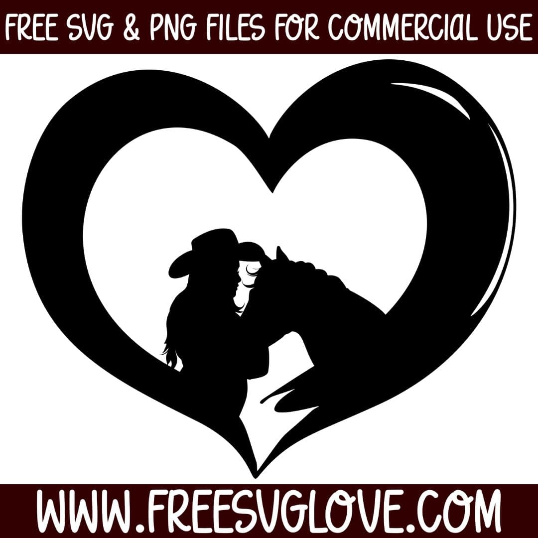 Cowgirl And Horse SVG Cut File For Cricut