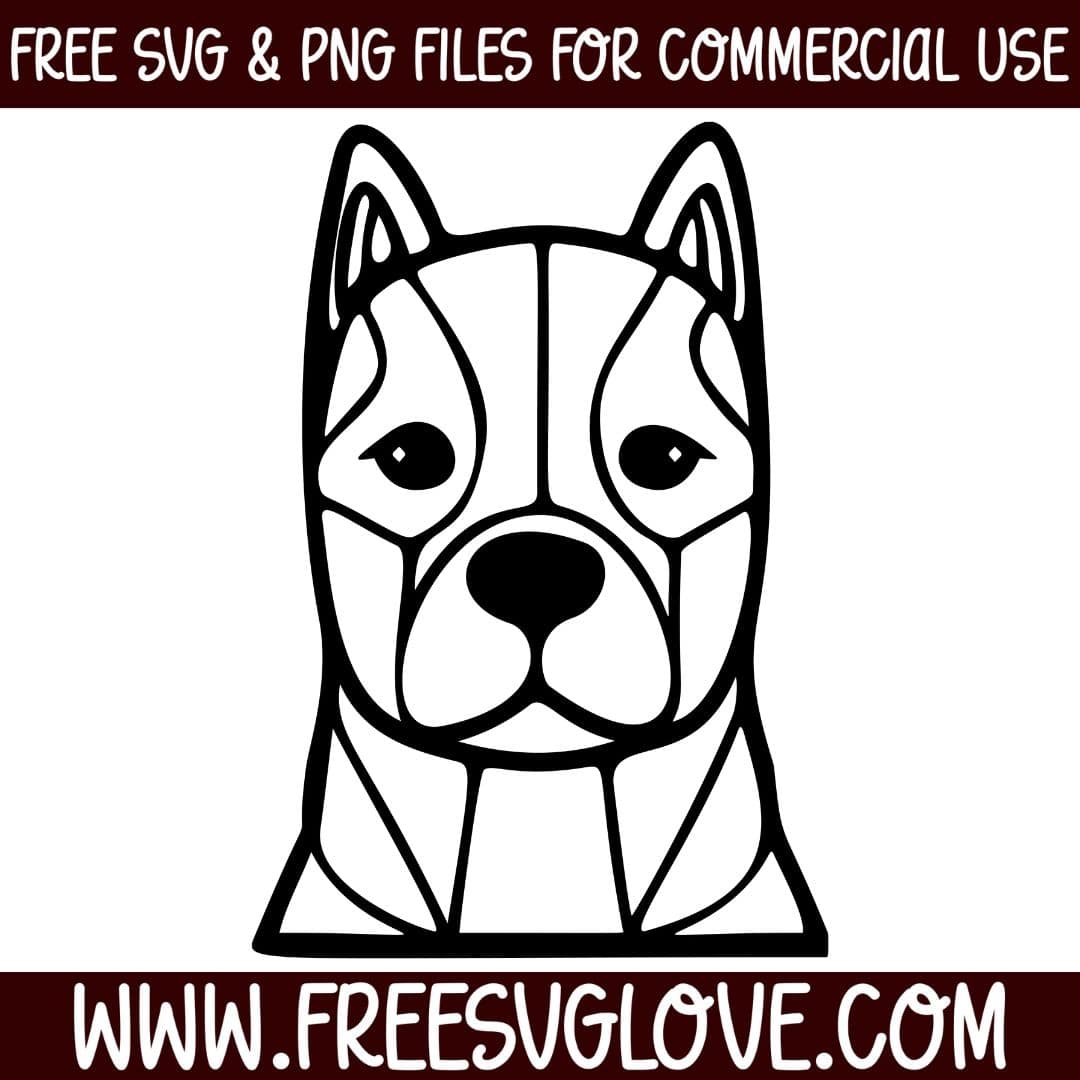 Pitbull Dog SVG Cut File For Cricut
