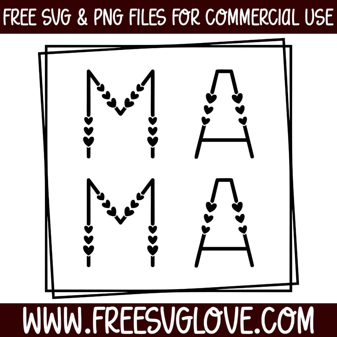 Mama With Double Square Frame SVG Cut File For Cricut