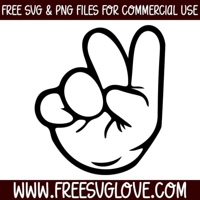 Svg Ign Hand Peace Sign SVG File For Cricut - Free SVG Love