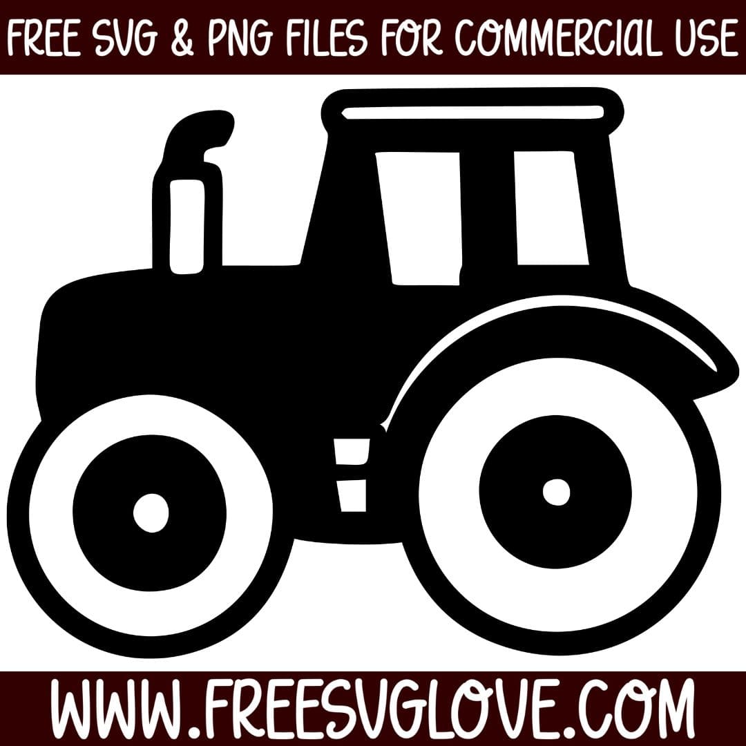 Simple Tractor SVG Cut File For Cricut