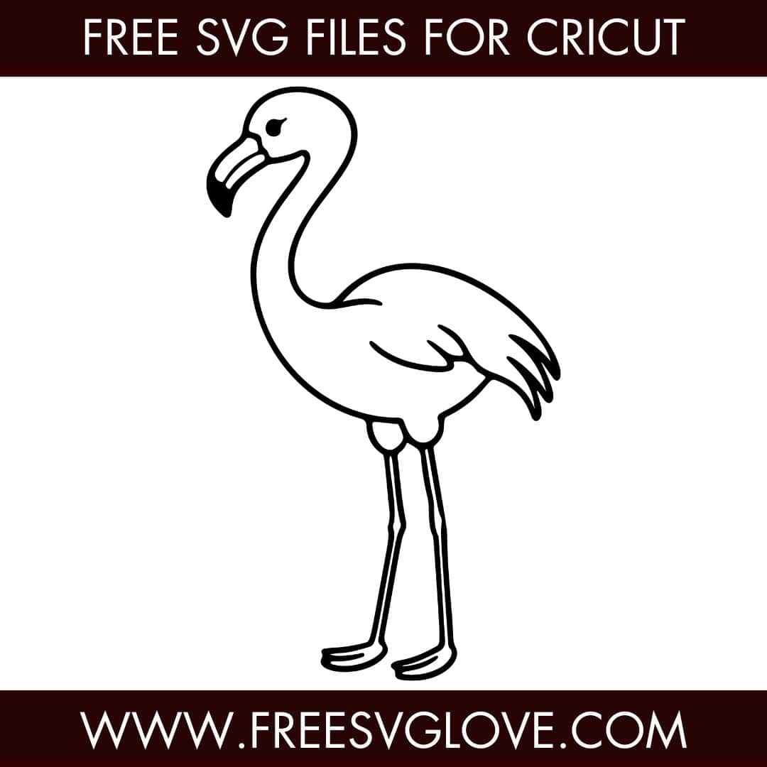simple flamingo SVG Cut File For Cricut