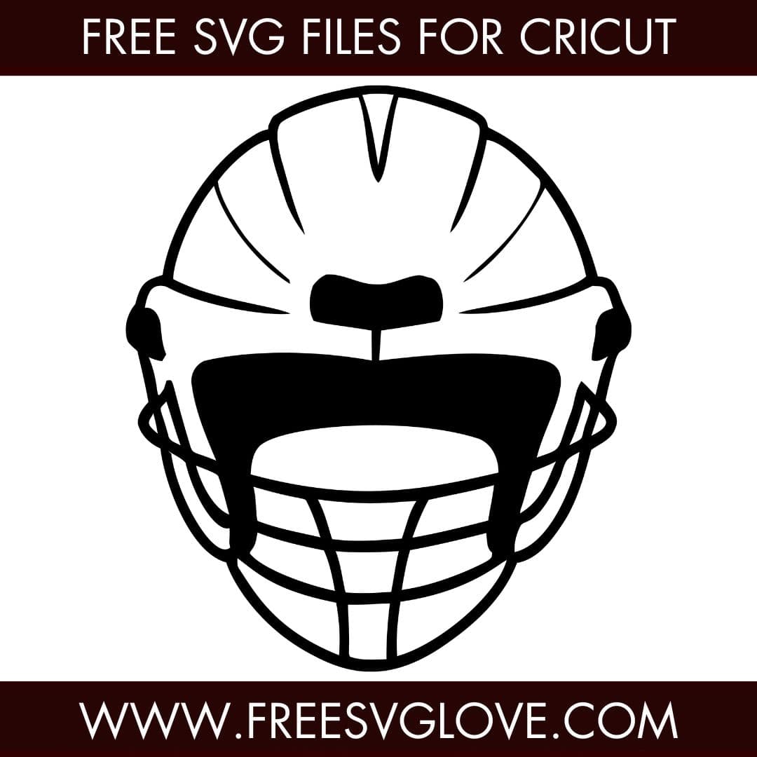 Simple Lacrosse Helmet SVG Cut File For Cricut