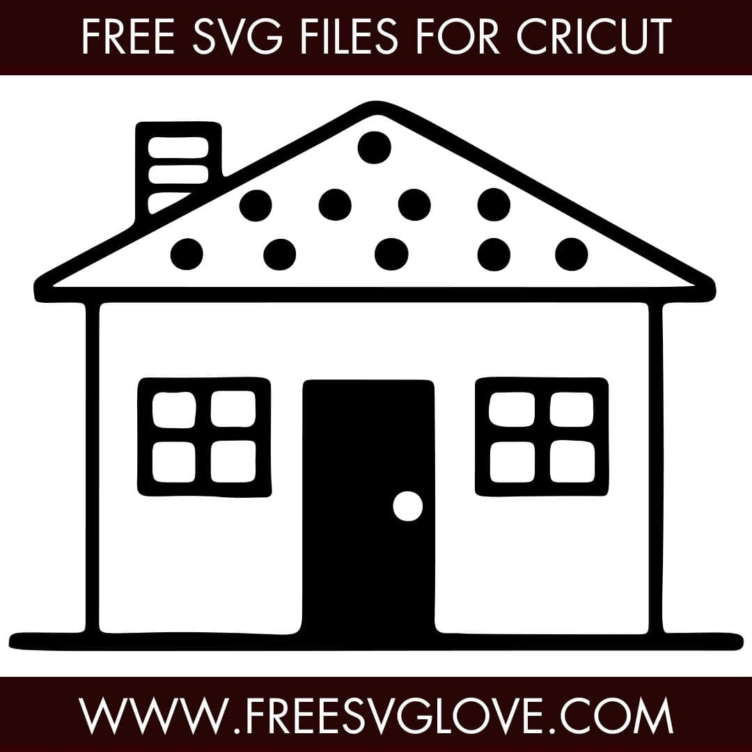 Simple House SVG Cut File For Cricut