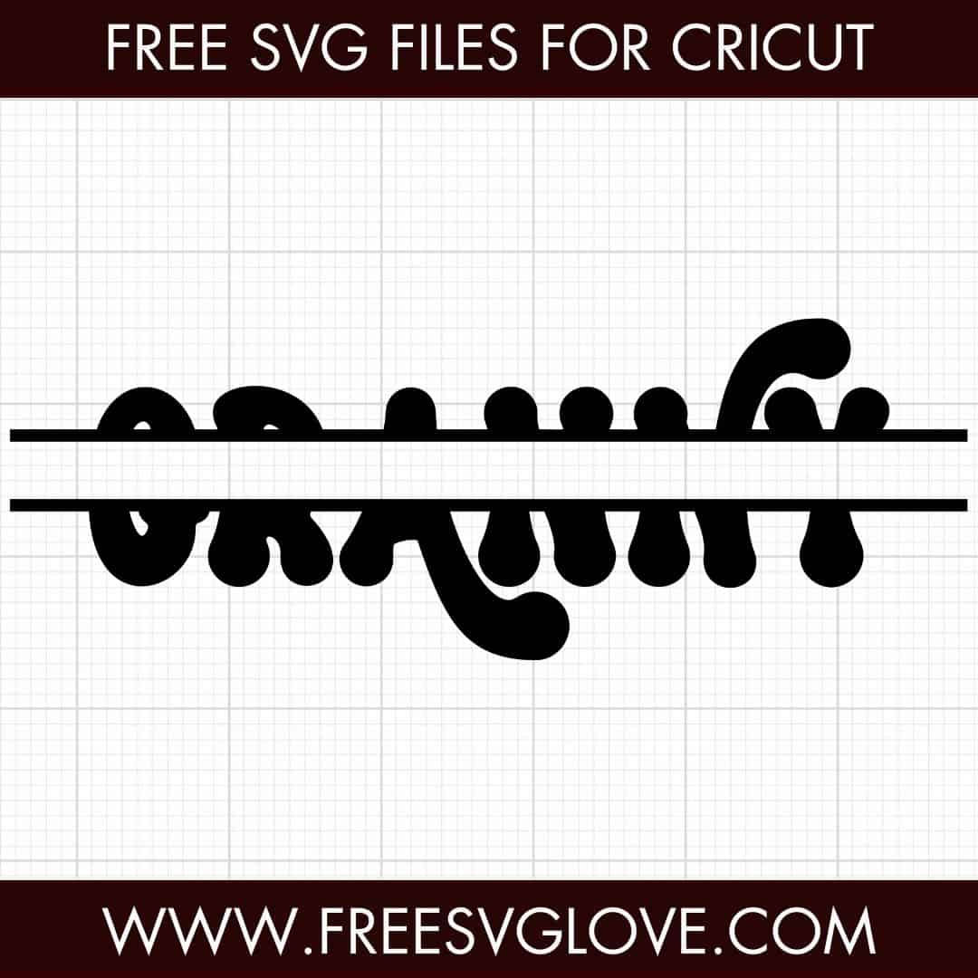 Granny Split Monogram SVG Cut File For Cricut