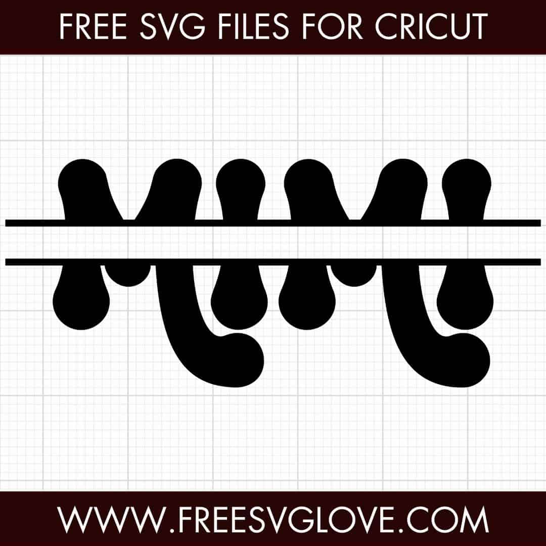 Mimi Split Monogram SVG Cut File For Cricut